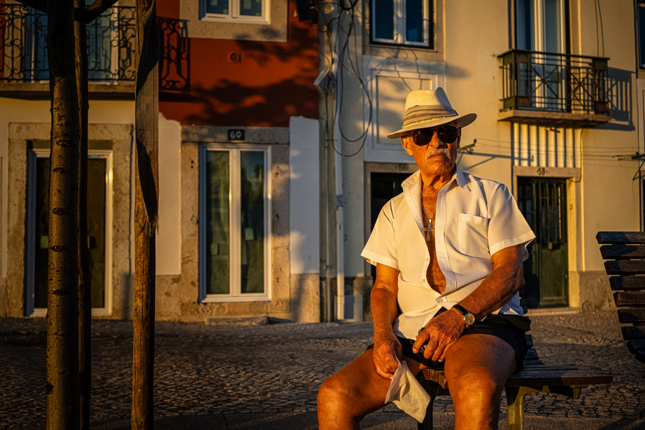 Lisbon street photography guide 35 Portrait of a Portugese gentleman in Lisbon